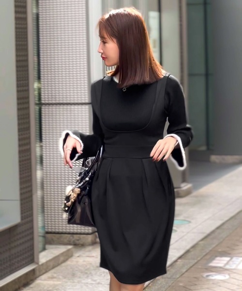 KOBE LETTUCE（コウベレタス）の「[ coaraさんコラボ ] 選べる2タイプUネックサロペット（サロペット/オーバーオール・レディース・ブラック/ブラック系・M/S/PM/M1/S1/1）」の16枚目の写真