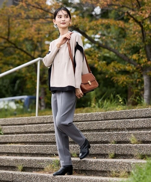 a.v.v(アーヴェヴェ)の「【2SET/洗える】ケープニットアンサンブル(ニット/セーター・レディース・レッド/グレー/グレー系その他/ブラック/ネイビー・38/36/42/40/34)」の21枚目の写真