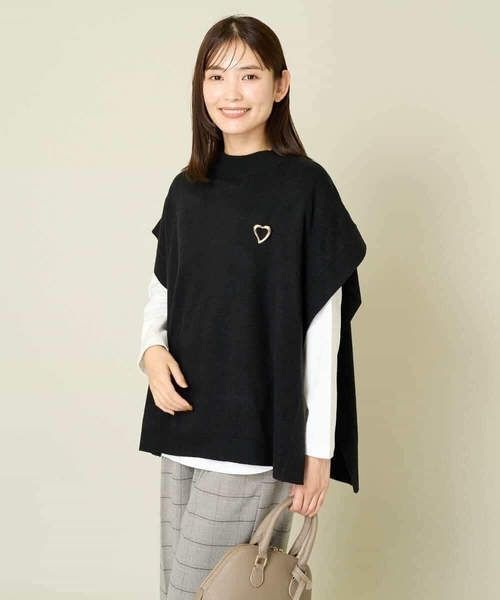 セール】【2SET/洗える】ケープニットアンサンブル（ニット/セーター