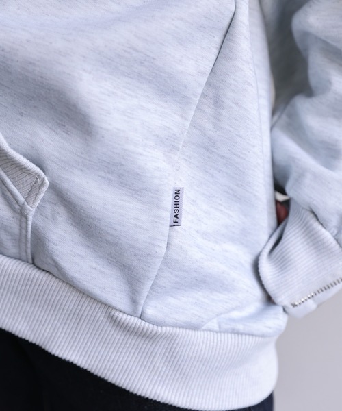 【セール】<ユニセックス>胸元刺繍/ロゴ入り ジップアップスリーブフーディー/パーカー/裏起毛(パーカー)|CREARE -LINO-(クレアーレリノ) 【セール】<ユニセックス>胸元刺繍/ロゴ入り ジップアップスリーブフーディー/パーカー/裏起毛(パーカー)|CREARE -LINO-(クレアーレリノ)