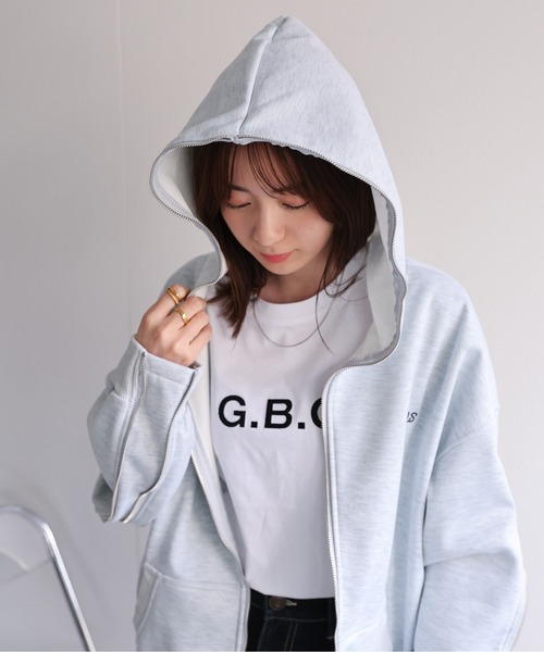 【セール】<ユニセックス>胸元刺繍/ロゴ入り ジップアップスリーブフーディー/パーカー/裏起毛(パーカー)|CREARE -LINO-(クレアーレリノ) 【セール】<ユニセックス>胸元刺繍/ロゴ入り ジップアップスリーブフーディー/パーカー/裏起毛(パーカー)|CREARE -LINO-(クレアーレリノ)