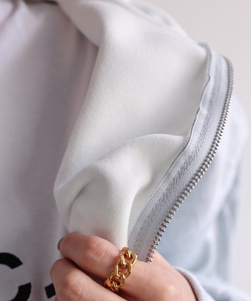 【セール】<ユニセックス>胸元刺繍/ロゴ入り ジップアップスリーブフーディー/パーカー/裏起毛(パーカー)|CREARE -LINO-(クレアーレリノ) 【セール】<ユニセックス>胸元刺繍/ロゴ入り ジップアップスリーブフーディー/パーカー/裏起毛(パーカー)|CREARE -LINO-(クレアーレリノ)