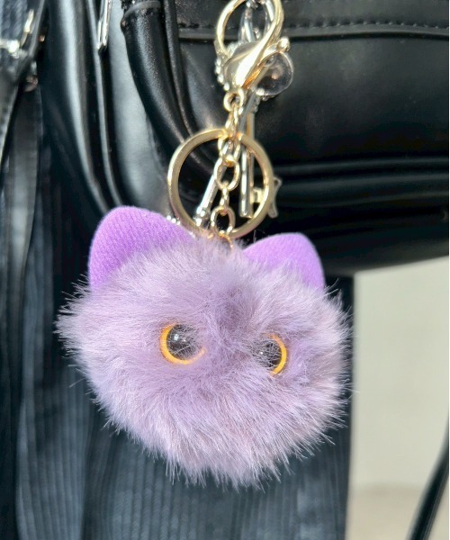 セール】【 Port / ポート 】 モコモコ ネコ キーホルダー