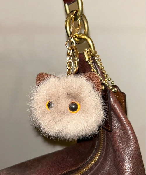 セール】【 Port / ポート 】 モコモコ ネコ キーホルダー