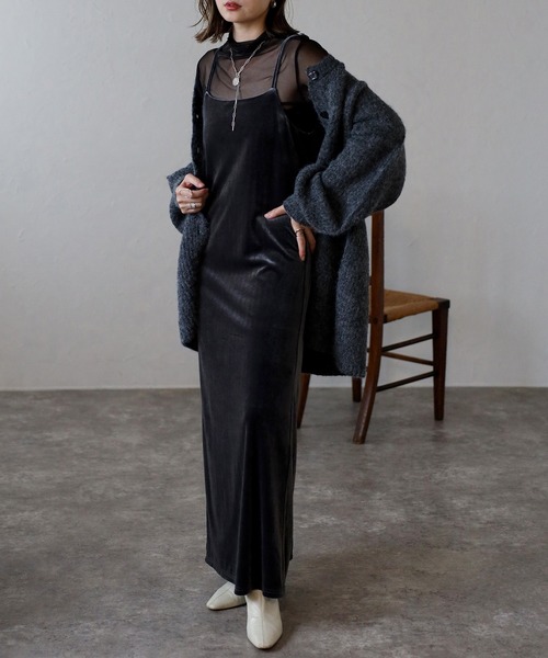 ベロアワンピース ワンピース バックリボン ロング丈 ベロア レディース 楽天市場】[低身長サイズ有]ベロアバックリボンワンピース レディース