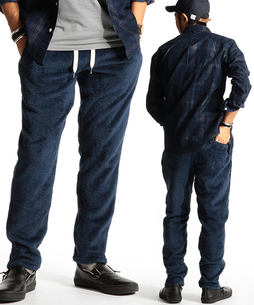 B:MING by BEAMS（ビーミングバイビームス）の「ビーミング by ビームス/ シャギーフリースイージーパンツ（その他パンツ・メンズ・ブラック/オリーブ/ネイビー・X-LARGE/LARGE/SMALL/MEDIUM）」の3枚目の写真