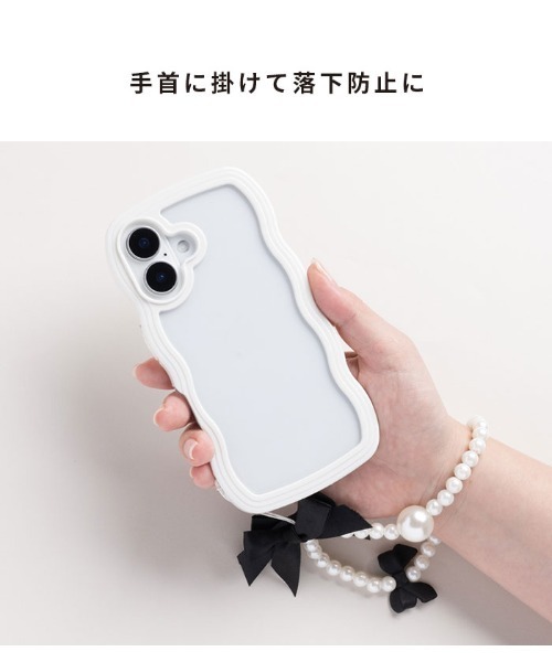 PHONEAR リボン＆パール DUO ストラップ（スマホグッズ）｜Hamee