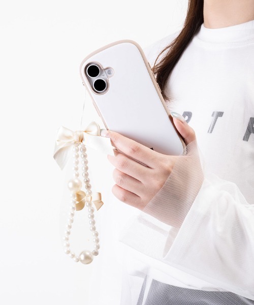 PHONEAR リボン＆パール DUO ストラップ（スマホグッズ）｜Hamee