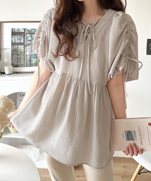 FRAY I.D 2wayペプラムパフチュニック 2wayペプラムパフチュニック