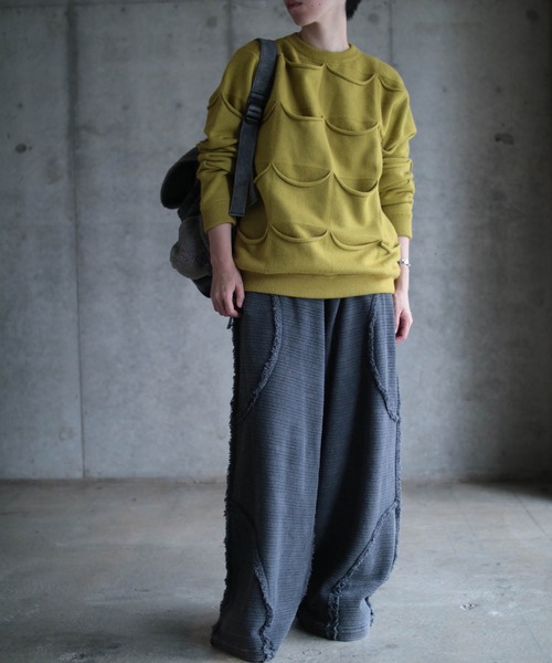 grapevine by k3（グレープバインバイケースリー）の「ALLPOCKET SWEATER（ニット/セーター・メンズ・マスタード・M）」の14枚目の写真