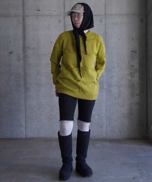 grapevine by k3（グレープバインバイケースリー）の「ALLPOCKET SWEATER（ニット/セーター・メンズ・マスタード・M）」の18枚目の写真