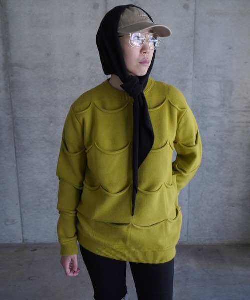 grapevine by k3（グレープバインバイケースリー）の「ALLPOCKET SWEATER（ニット/セーター・メンズ・マスタード・M）」の17枚目の写真