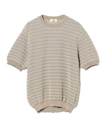 SEAGREEN | SEA GREEN / ボーダー ニットTシャツ(Tシャツ/カットソー)