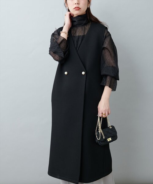 オケージョン対応可 / ノーカラーWブレストジレ（その他アウター