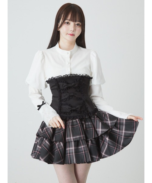 【セール】おリボンコルセット（Tシャツ/カットソー）｜Jamie エーエヌケー（ジェイミーエーエヌケー）