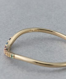 ete レインボー K10YG パピヨンリング ete（エテ）の「○[レインボー