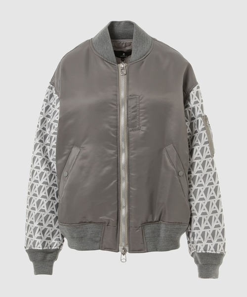 ANREALAGE(アンリアレイジ)の「PHOTOCHROMIC AZ LOGO SLEEVE MA-1(MA-1・レディース・グレー/ブラック・46)」の2枚目の写真