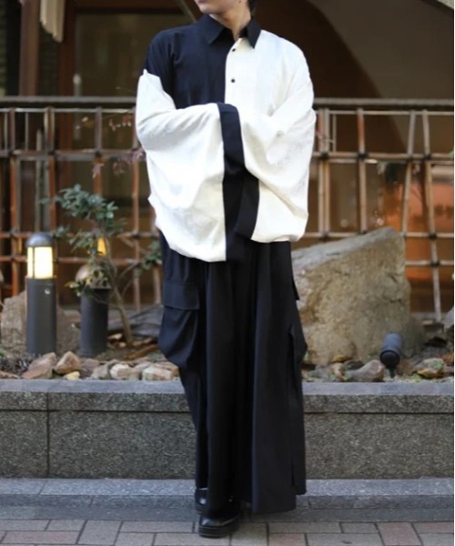 AXES-X（アクシーズエックス）の「配色ジャガード和袖シャツ（シャツ