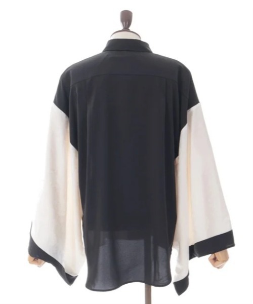 配色ジャガード和袖シャツ（シャツ/ブラウス）｜AXES-X（アクシーズ