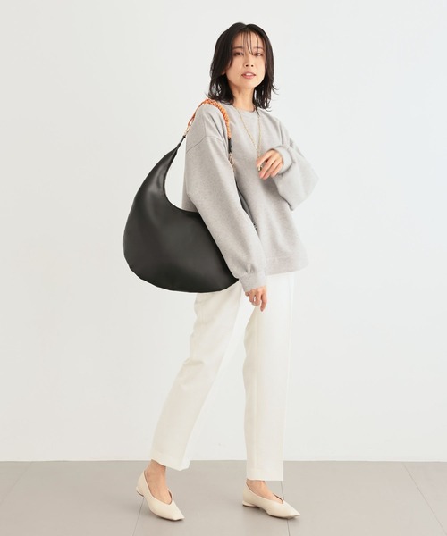 BARNYARDSTORM（バンヤードストーム）の「BARNYARDSTORM / ウールライクZIPプルオーバー（スウェット・レディース・グレー/ネイビー・0/1）」の3枚目の写真