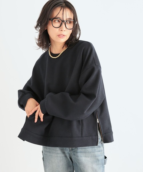 BARNYARDSTORM（バンヤードストーム）の「BARNYARDSTORM / ウールライクZIPプルオーバー（スウェット・レディース・グレー/ネイビー・0/1）」の22枚目の写真