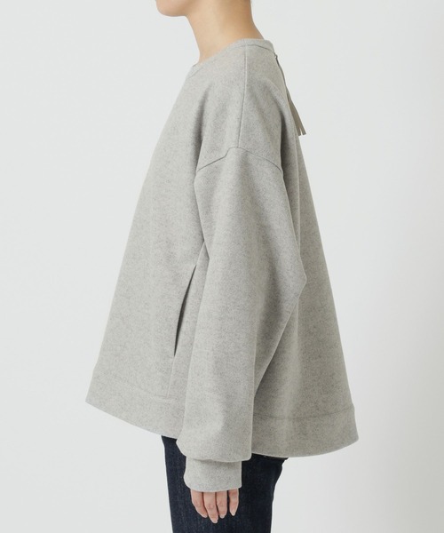 BARNYARDSTORM（バンヤードストーム）の「BARNYARDSTORM / ウールライクZIPプルオーバー（スウェット・レディース・グレー/ネイビー・0/1）」の13枚目の写真