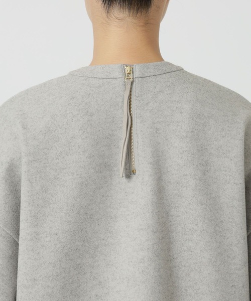 BARNYARDSTORM（バンヤードストーム）の「BARNYARDSTORM / ウールライクZIPプルオーバー（スウェット・レディース・グレー/ネイビー・0/1）」の16枚目の写真