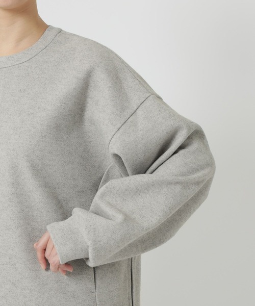 BARNYARDSTORM（バンヤードストーム）の「BARNYARDSTORM / ウールライクZIPプルオーバー（スウェット・レディース・グレー/ネイビー・0/1）」の17枚目の写真