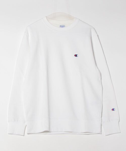 Champion(チャンピオン)の「【CHAMPION/チャンピオン】フレンチテリークルーネックトレーナー 裏毛 C3-Y035(スウェット・メンズ・ホワイト/ネイビー/ブラック/杢グレー/オフホワイト・MEDIUM/LARGE/X-LARGE)」の2枚目の写真