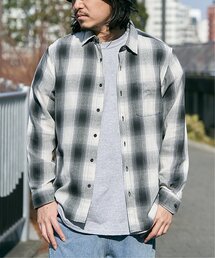 オンブレーチェックレギュラーシャツ