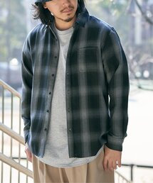 オンブレーチェックレギュラーシャツ