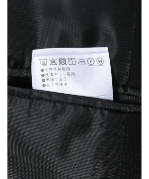 m.f.editorial（エムエフエディトリアル）の「【ストレッチ ウォッシャブル 撥水】m.f.エディトリアルレディース 黒無地2釦ジャケット(セットアップ可能)（スーツジャケット・レディース・ブラック・MEDIUM/LARGE/S/X-LARGE）」の7枚目の写真