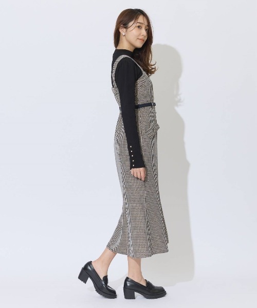 AND COUTURE(アンドクチュール)の「ジャガードジャンスカ(ジャンパースカート・レディース・ブラック系その他/ホワイト系その他/ベージュ系その他・FREE)」の10枚目の写真
