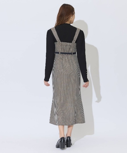 AND COUTURE(アンドクチュール)の「ジャガードジャンスカ(ジャンパースカート・レディース・ブラック系その他/ホワイト系その他/ベージュ系その他・FREE)」の11枚目の写真