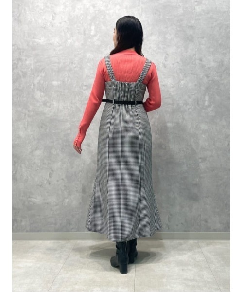 AND COUTURE(アンドクチュール)の「ジャガードジャンスカ(ジャンパースカート・レディース・ブラック系その他/ホワイト系その他/ベージュ系その他・FREE)」の16枚目の写真