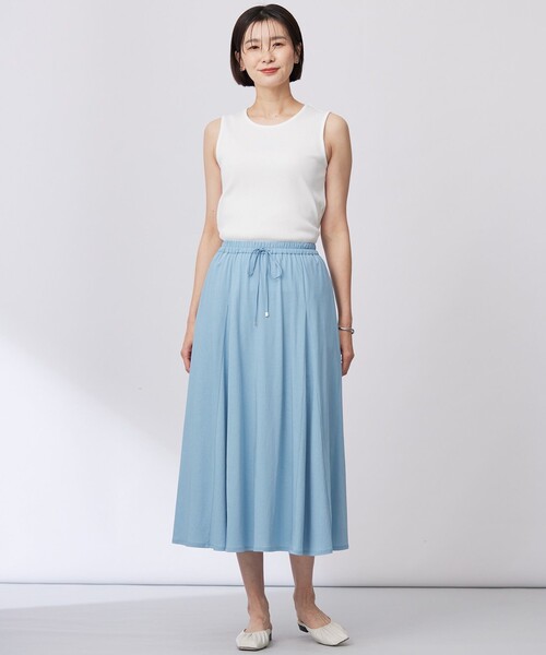 J.PRESS(ジェイプレス)の「【洗える】リブ ノースリーブ カットソー(タンクトップ・レディース・ホワイト系/ブラック系/ライトグレー系・LARGE/MEDIUM)」の15枚目の写真