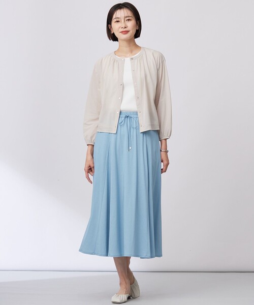 J.PRESS(ジェイプレス)の「【洗える】リブ ノースリーブ カットソー(タンクトップ・レディース・ホワイト系/ブラック系/ライトグレー系・LARGE/MEDIUM)」の16枚目の写真