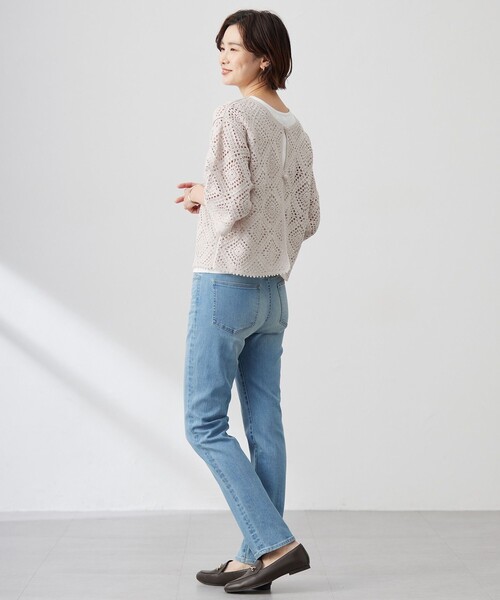 J.PRESS(ジェイプレス)の「【洗える】リブ ノースリーブ カットソー(タンクトップ・レディース・ホワイト系/ブラック系/ライトグレー系・LARGE/MEDIUM)」の21枚目の写真