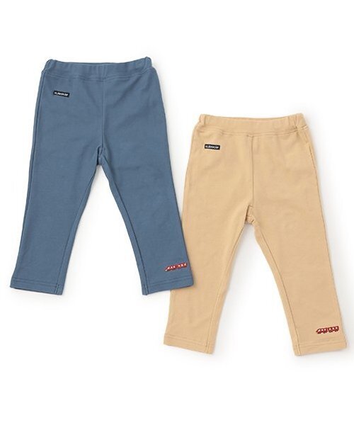 kladskap（クレードスコープ）の「電車刺しゅうロング丈レギパン（レギンス/スパッツ・キッズ・ネイビー/ベージュ・100cm/110cm/90cm/80ｃｍ）」の4枚目の写真