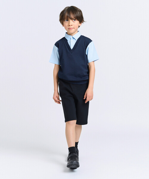 COMME CA ISM（コムサイズム）の「ベーシック ハーフパンツ（その他パンツ・キッズ・ブラック/チャコール・100cm/110cm/120cm/130cm/140cm/150cm/160cm）」の3枚目の写真