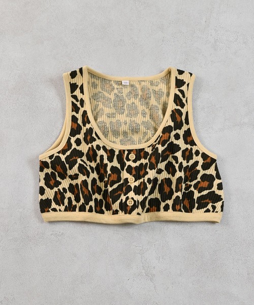 MARKEY'S（マーキーズ）の「総柄ワッフルショートタンクトップ（タンクトップ・キッズ・ブラック/ブラウン/ライトグリーン/ピンク・LL/S/M/L）」の11枚目の写真