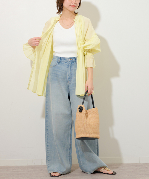 JOURNAL STANDARD relume(ジャーナルスタンダード レリューム)の「Vis/Polyクルーネックリブタンクトップ(タンクトップ・レディース・ホワイト/ブラック/ブラウン・FREE)」の21枚目の写真
