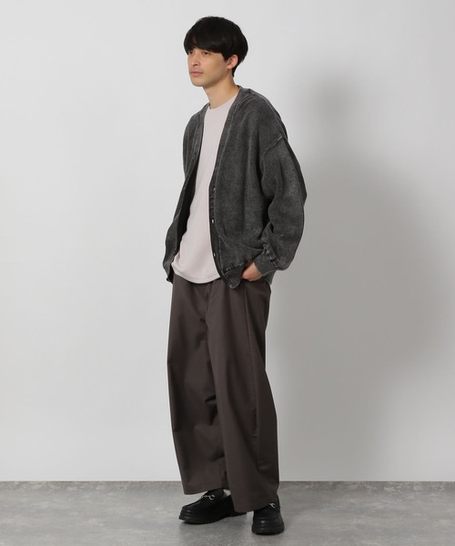 LAKOLE（ラコレ）の「フェードニットカーディガン / 287221（カーディガン/ボレロ・メンズ・マスタード/チャコール/ブルー・LARGE/MEDIUM）」の4枚目の写真