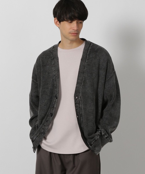 LAKOLE（ラコレ）の「フェードニットカーディガン / 287221（カーディガン/ボレロ・メンズ・マスタード/チャコール/ブルー・LARGE/MEDIUM）」の5枚目の写真