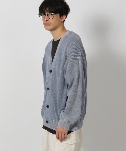 LAKOLE（ラコレ）の「フェードニットカーディガン / 287221（カーディガン/ボレロ・メンズ・マスタード/チャコール/ブルー・LARGE/MEDIUM）」の9枚目の写真