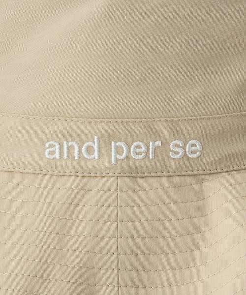 and per se サファリハット　ユニセックス サファリハット（ユニセックス）（ハット）｜and per se