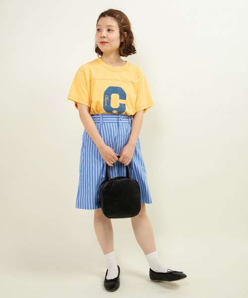 CHILD WOMAN(チャイルドウーマン)の「☆オックスストライプ 後ろゴムハーフパンツ(その他パンツ・レディース・ブルー・FREE)」の11枚目の写真