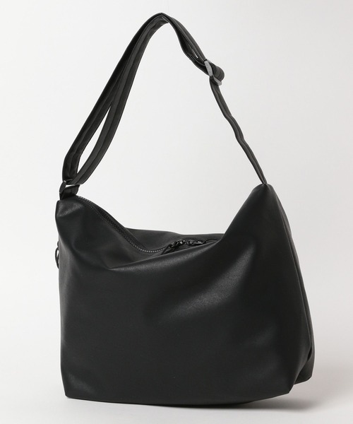 GLOBAL WORK（グローバルワーク）の「軽量PUショルダーS/319602（ショルダーバッグ・メンズ・ブラック/ダークブラウン/チャコールグレー・FREE）」の6枚目の写真