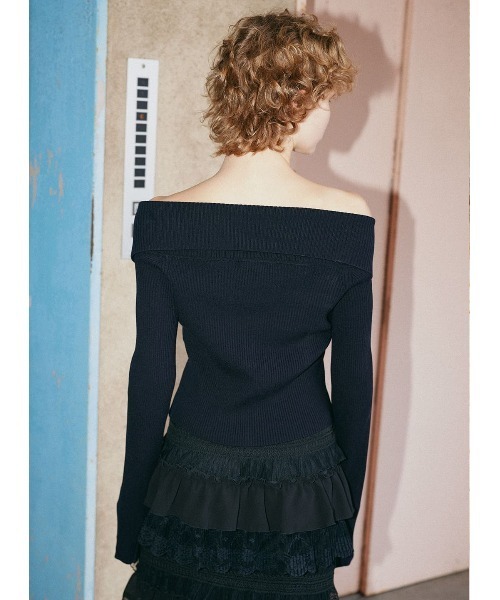 COEL♡オフショルタイトジップニット COEL Online Storeオフショルタイトジップニット(F ホワイト): TOPS