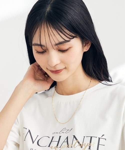 a.v.v(アーヴェヴェ)の「スクエアチェーンミドルネックレス(ネックレス・レディース・ゴールド/シルバー・38)」の4枚目の写真